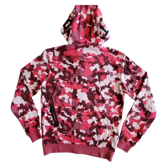 Cult of Individuality Pink Camo Zip-Up Hooded Sweater Size M - Picture 2 of 11
